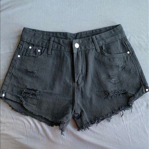 NWT Black Jean Shorts